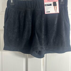 Juicy Couture Women's Black Terry Shorts